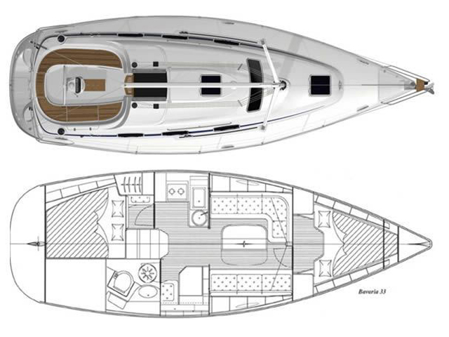 Bavaria 33 Cruiser - [Layout image]