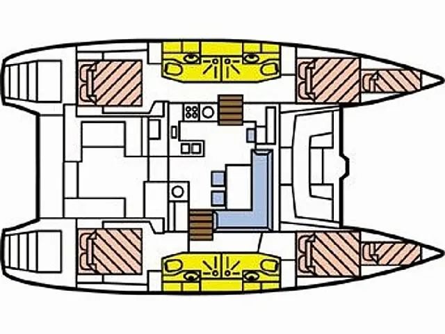 Lagoon 450 SporTop - [Layout image]