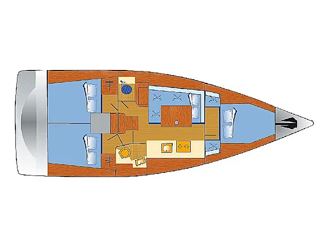 Oceanis 38 - [Layout image]