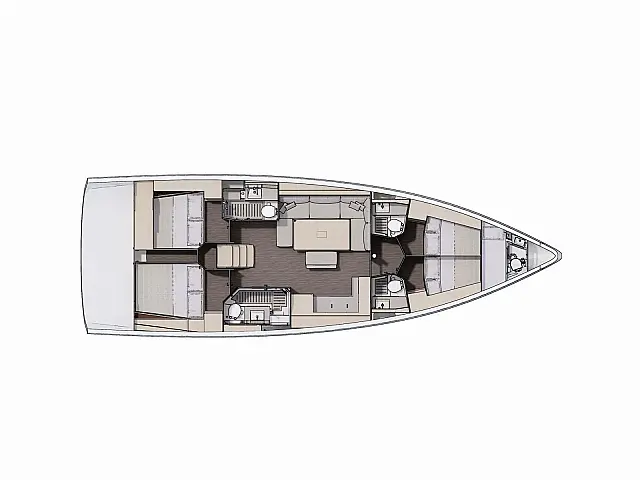 Dufour 470 - [Layout image]