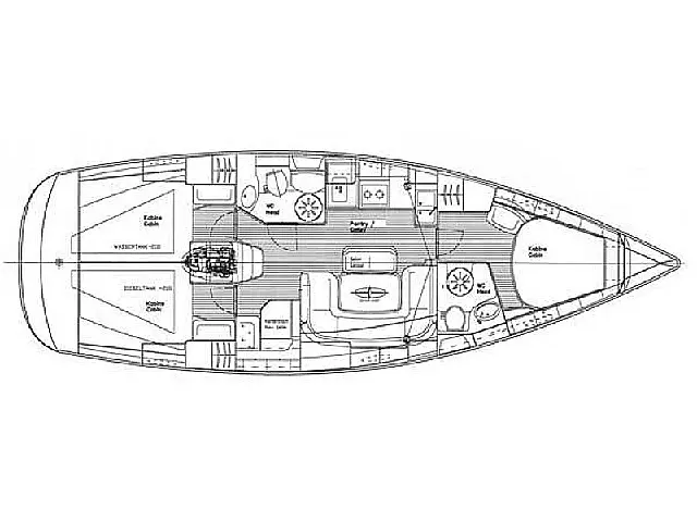 Bavaria 39 Cruiser /3cab - [Layout image]