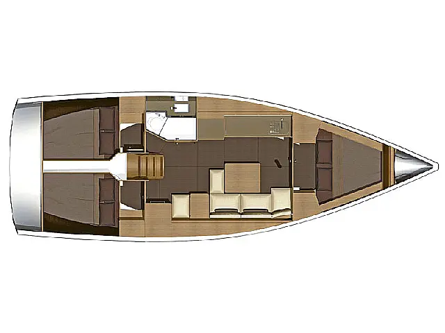 Dufour 382 GL - [Layout image]