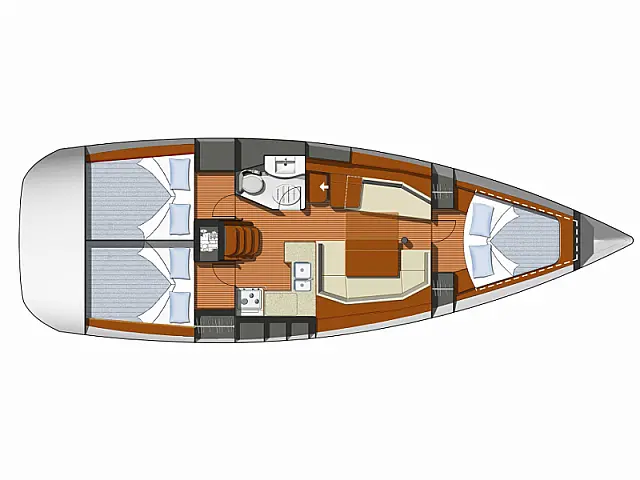 Sun Odyssey 39i - [Layout image]