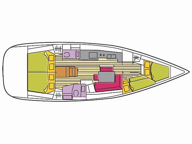 Oceanis 46 - [Layout image]