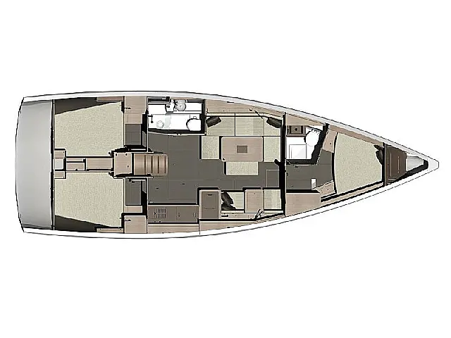 Dufour 412 Grand large - [Layout image]