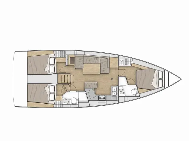 Oceanis 40.1 - [Layout image]