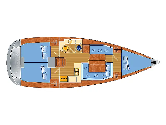 Sun Odyssey 389 - [Layout image]