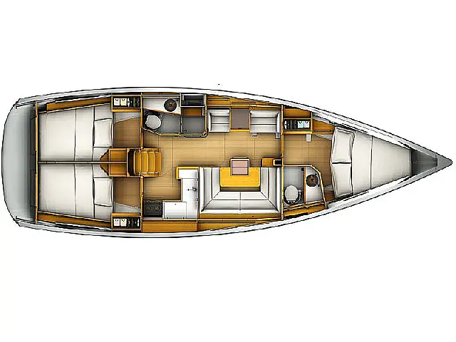 Sun Odyssey 409 - [Layout image]