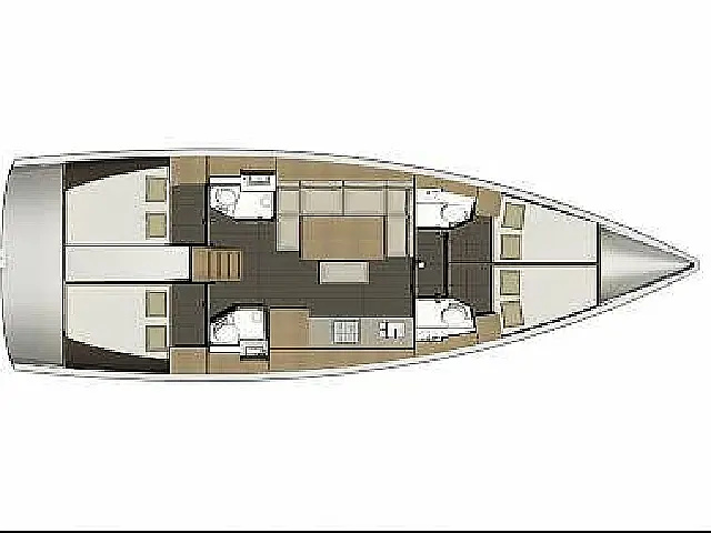 Dufour 460 - [Layout image]