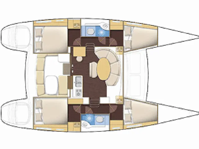 Lagoon 380 - [Layout image]