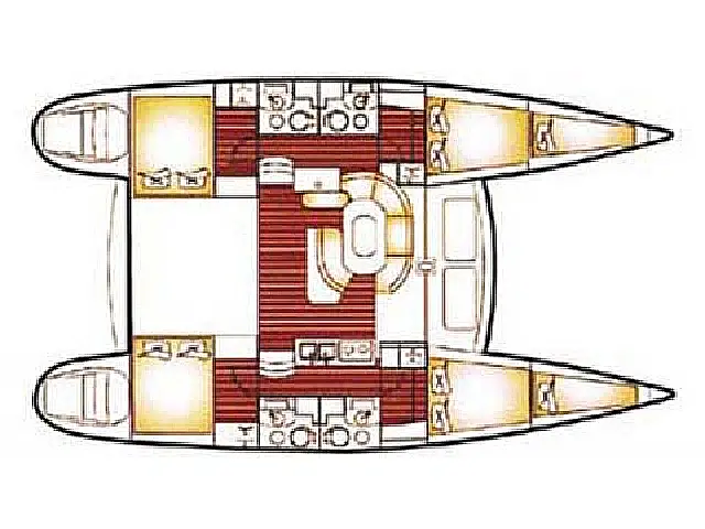 Lagoon 410 - [Layout image]