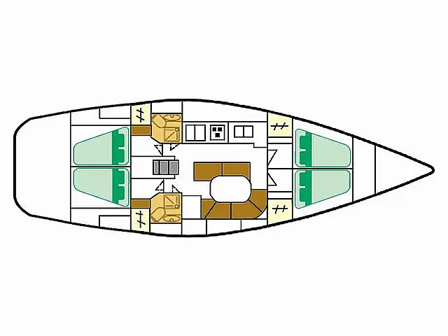 Oceanis Clipper 461 - [Layout image]