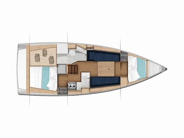 Sun Odyssey 350 - [Layout image]