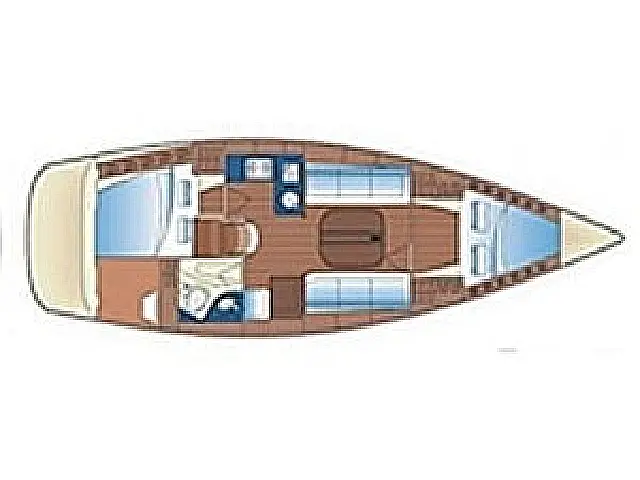 Bavaria 35 Match - [Layout image]