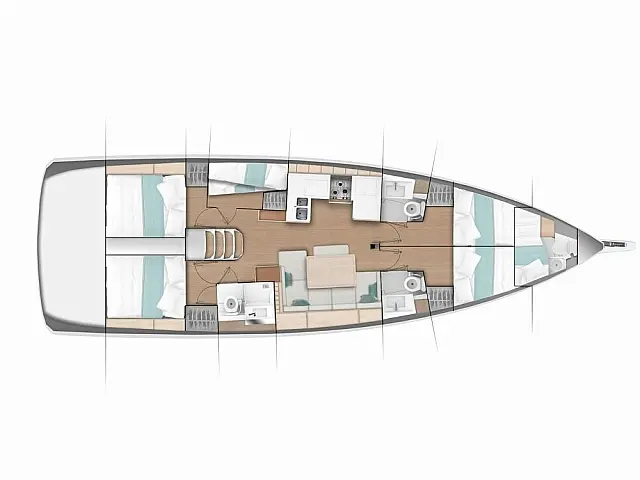 Sun Odyssey 490 - [Layout image]