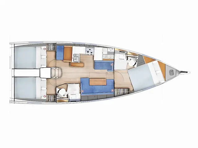 Sun Odyssey 410 - [Layout image]