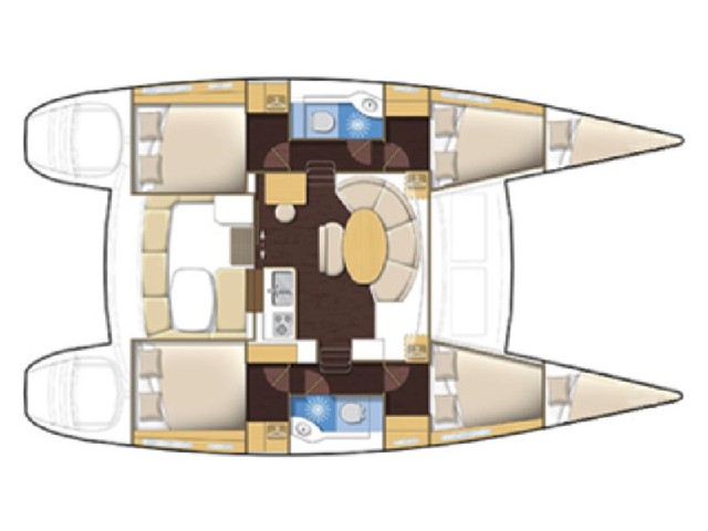 Lagoon 380 S2 - [Layout image]