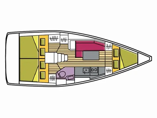 Oceanis 35.1 - [Layout image]