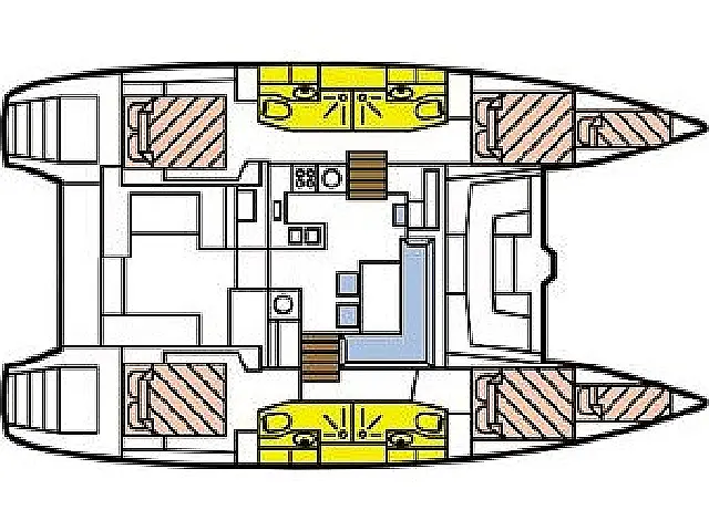 Lagoon 450 SporTop - [Layout image]
