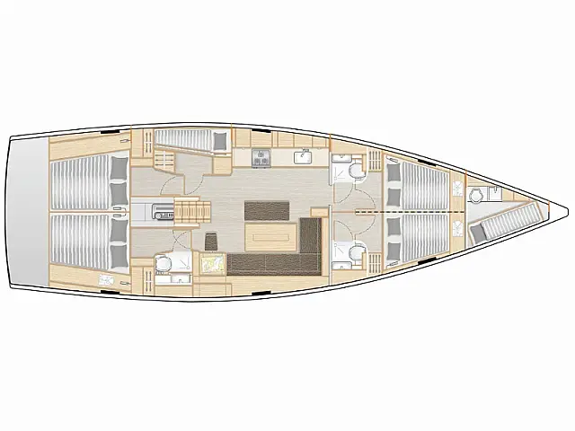 Hanse 508 - [Layout image]