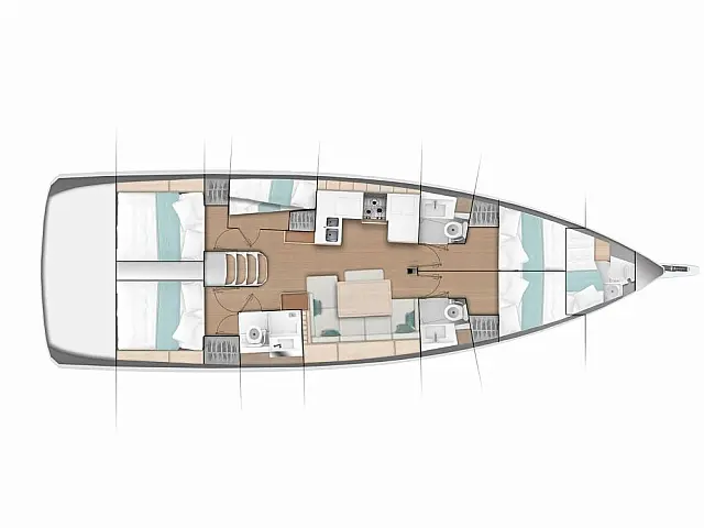 Sun Odyssey 490 - [Layout image]