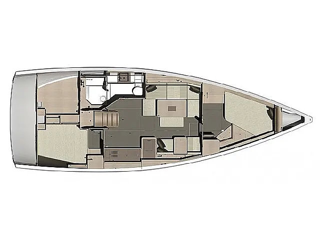 Dufour 412 Grand large - [Layout image]