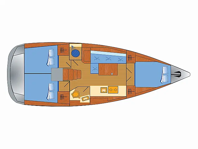 Oceanis 38.1 7 Personen - [Layout image]