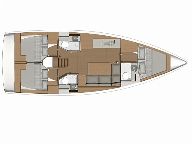Dufour 390 Grand Large - [Layout image]