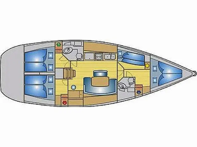 Cyclades 43.4 - [Layout image]