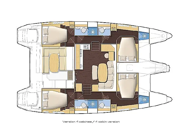 Lagoon 421 A/C - GEN - [Layout image]
