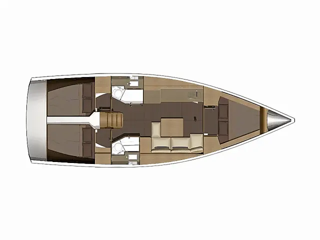 Dufour 382 Grand Large - [Layout image]