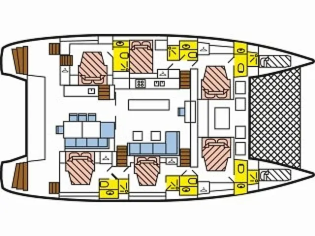 Lagoon 620 - [Layout image]