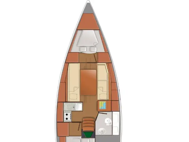 Sun Odyssey 319 - [Layout image]