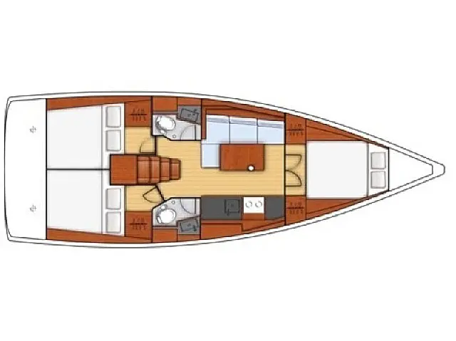 Oceanis 38.1 - [Layout image]