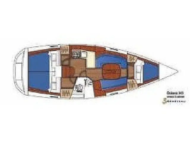 Oceanis 343 - [Layout image]