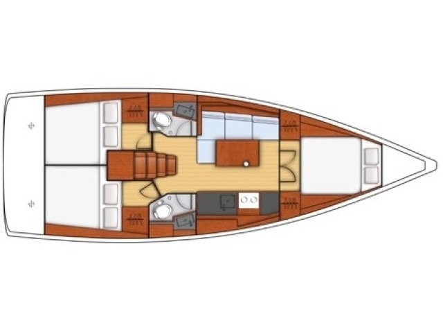 Oceanis 38.1 - [Layout image]