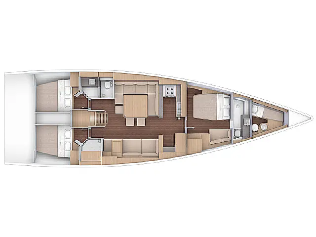 Dufour 56 Exclusive Owner Version - [Layout image]