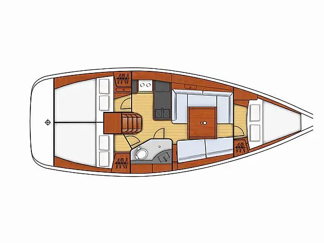 Oceanis 34 - [Layout image]