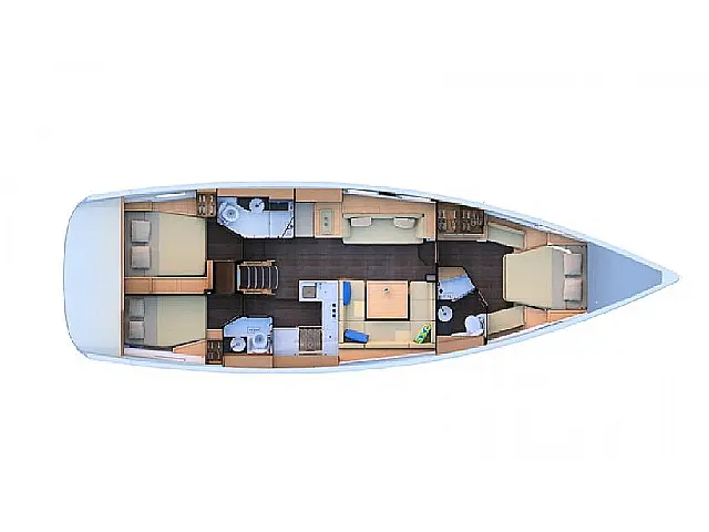 Sun Odyssey 51 - [Layout image]