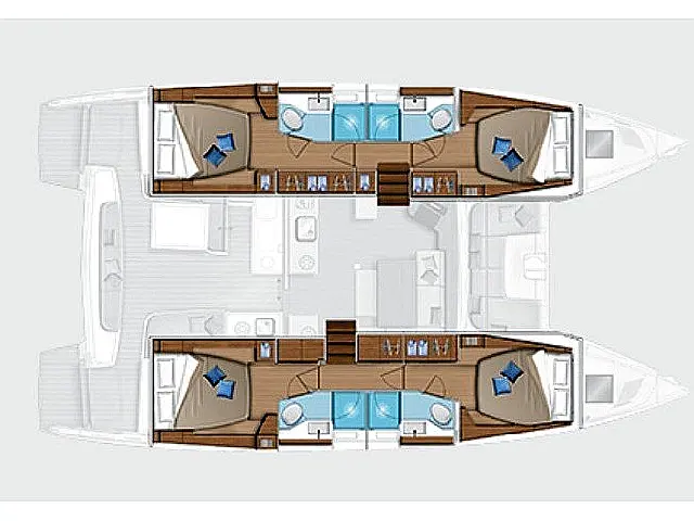 Lagoon 46 - [Layout image]