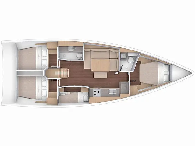 Dufour 430 Grand Large - [Layout image]