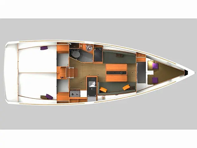 Sun Odyssey 349 - [Layout image]