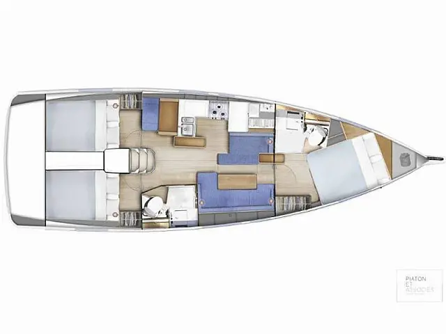 Sun Odyssey 410 - [Layout image]