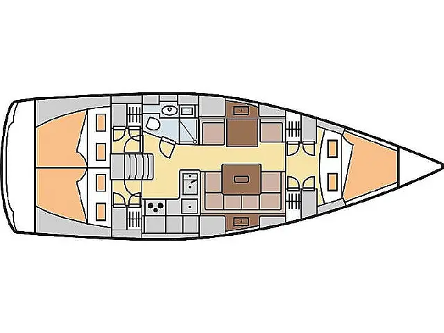 Hanse 375 - [Layout image]