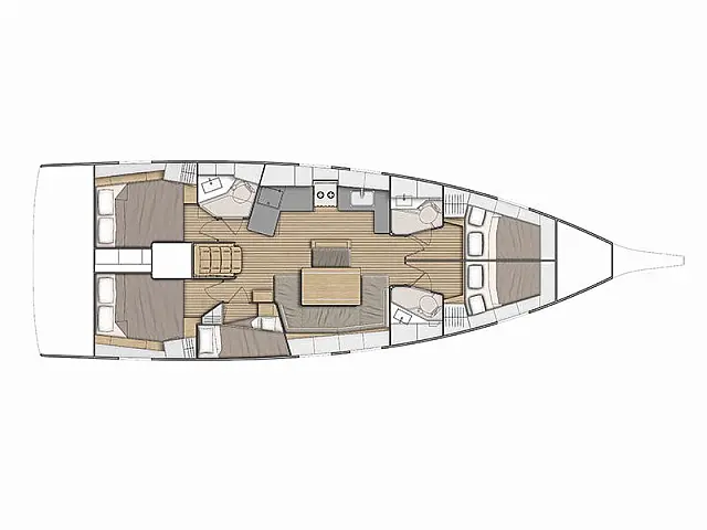 Oceanis 46.1 (5/3) - [Layout image]