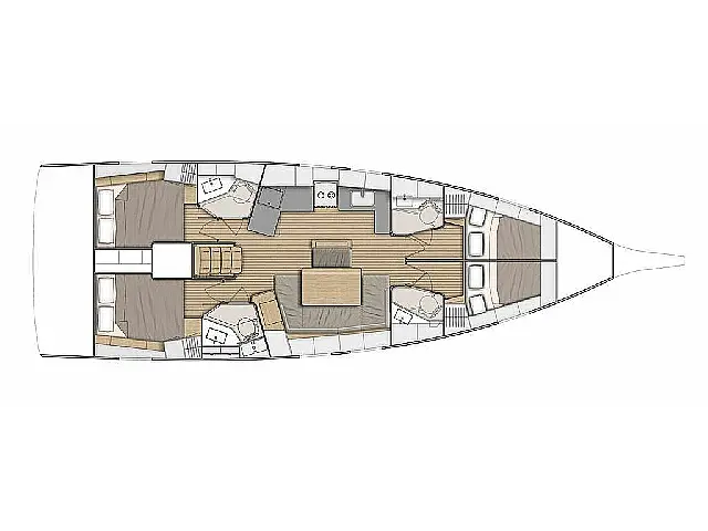 Oceanis 46.1 - [Layout image]