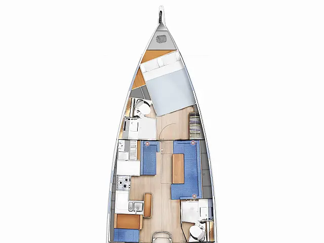 Sun Odyssey 410 - [Layout image]