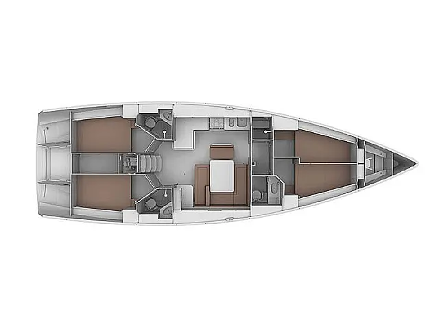 Bavaria Cruiser 46 - New Sail - [Layout image]