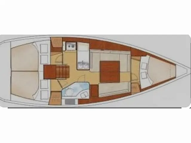 Oceanis 34 - [Layout image]