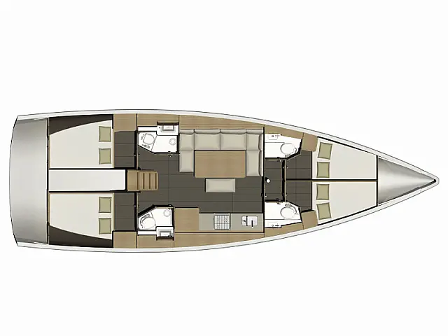 Dufour 460 - [Layout image]